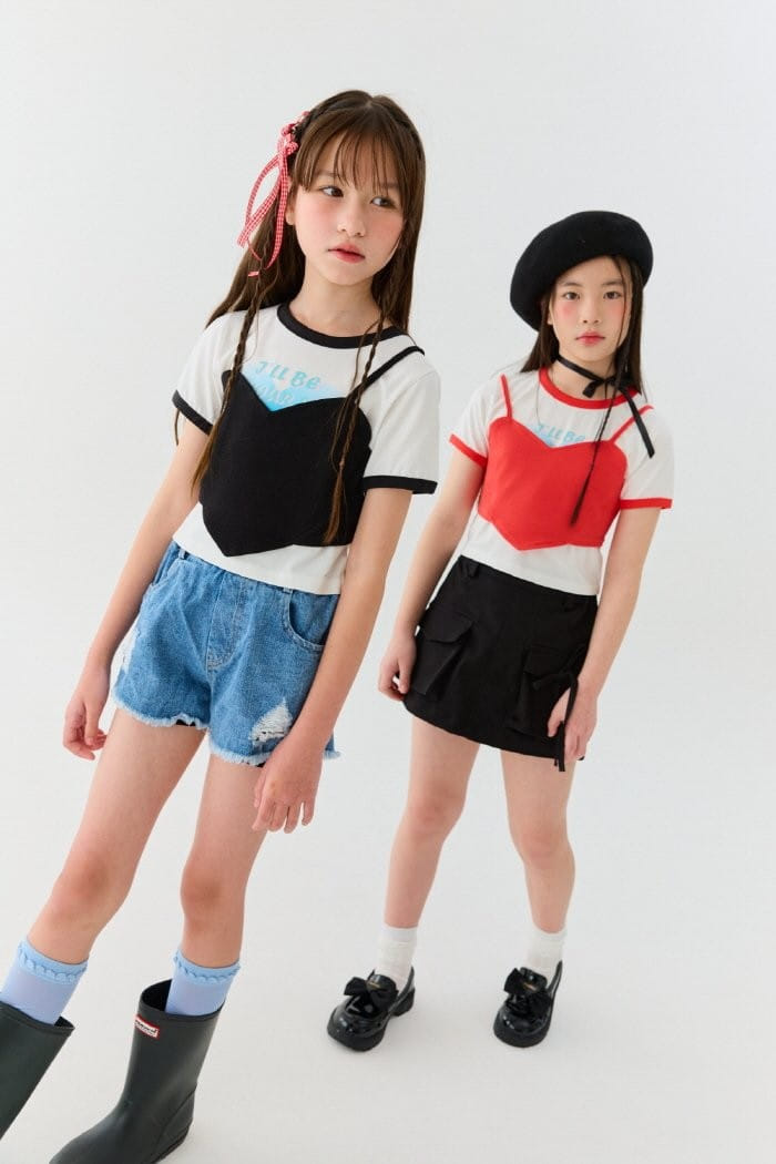 Lilas - Korean Children Fashion - #designkidswear - Heart Bustier  - 6