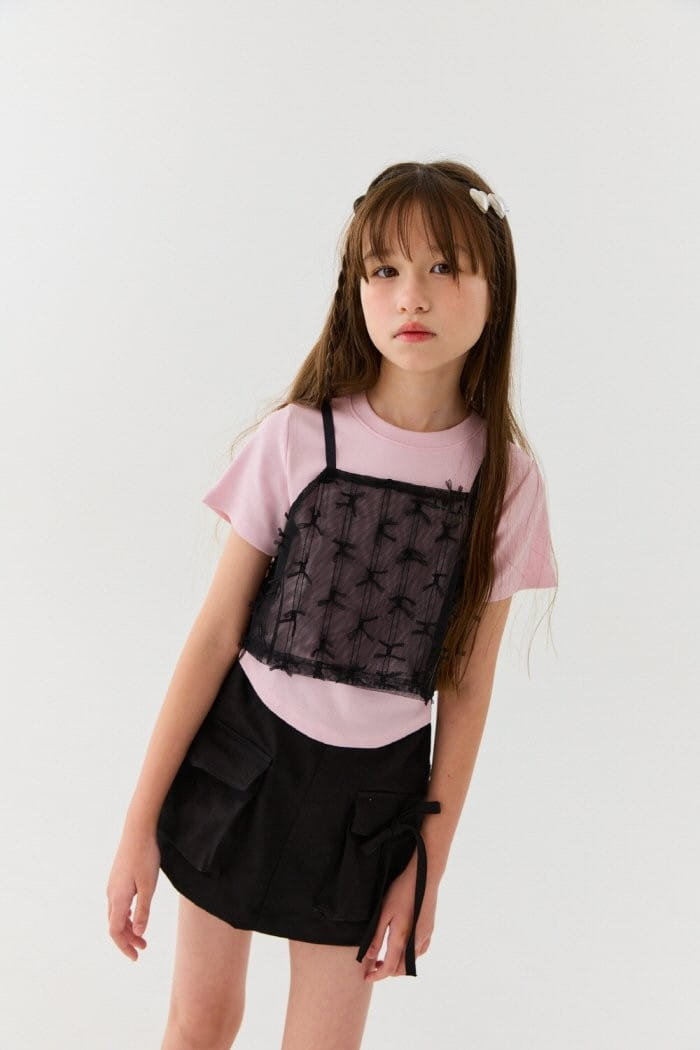 Lilas - Korean Children Fashion - #designkidswear - Harmony Mesh Sleeveless Tee - 5