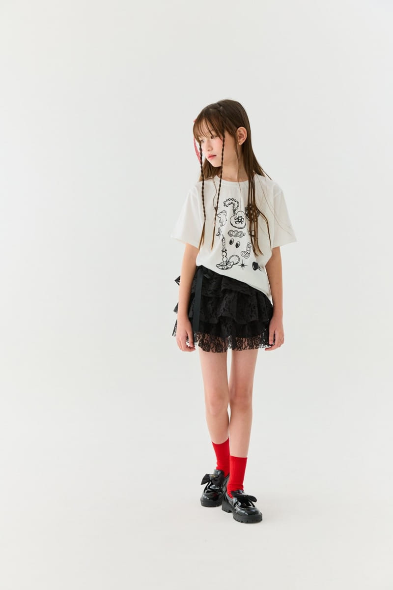 Lilas - Korean Children Fashion - #designkidswear - Bunny Cherry Long Tee - 5