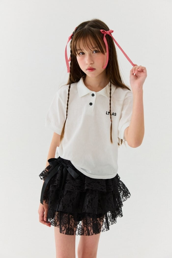 Lilas - Korean Children Fashion - #childrensboutique - Mi Collar Tee - 4