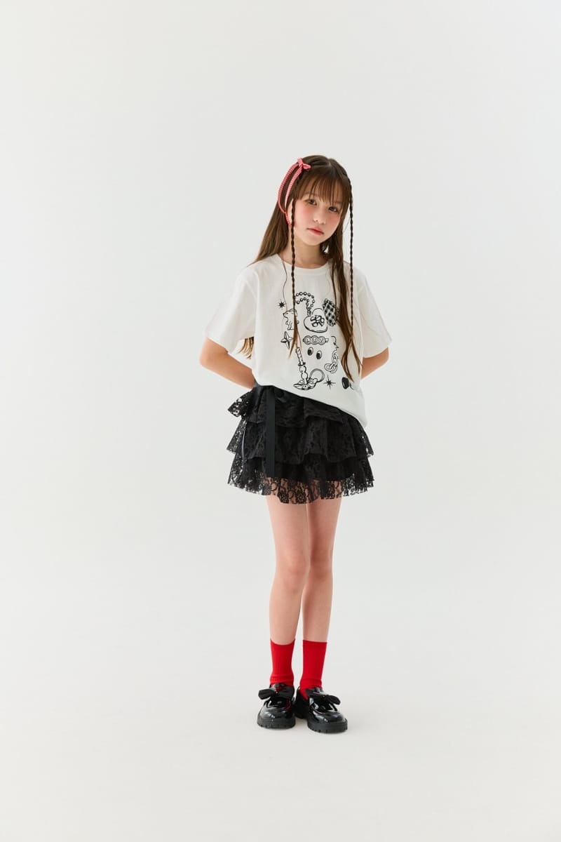 Lilas - Korean Children Fashion - #discoveringself - Bunny Cherry Long Tee - 6
