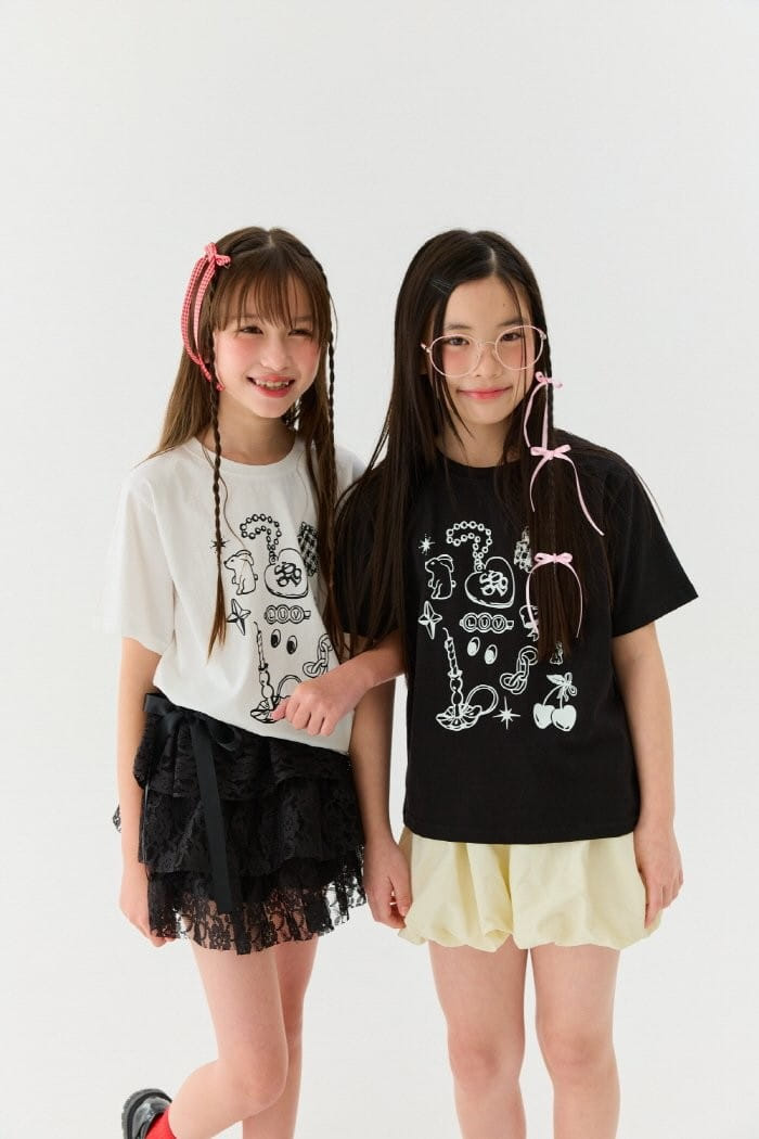 Lilas - Korean Children Fashion - #fashionkids - Bunny Cherry Long Tee - 7