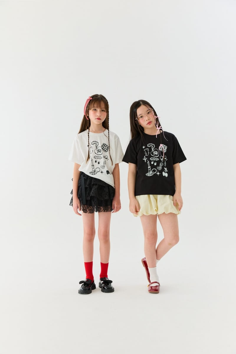 Lilas - Korean Children Fashion - #kidsshorts - Bunny Cherry Long Tee - 8