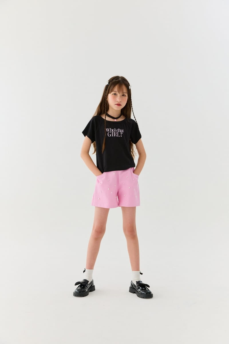 Lilas - Korean Children Fashion - #kidsshorts - Necklace Tee - 6