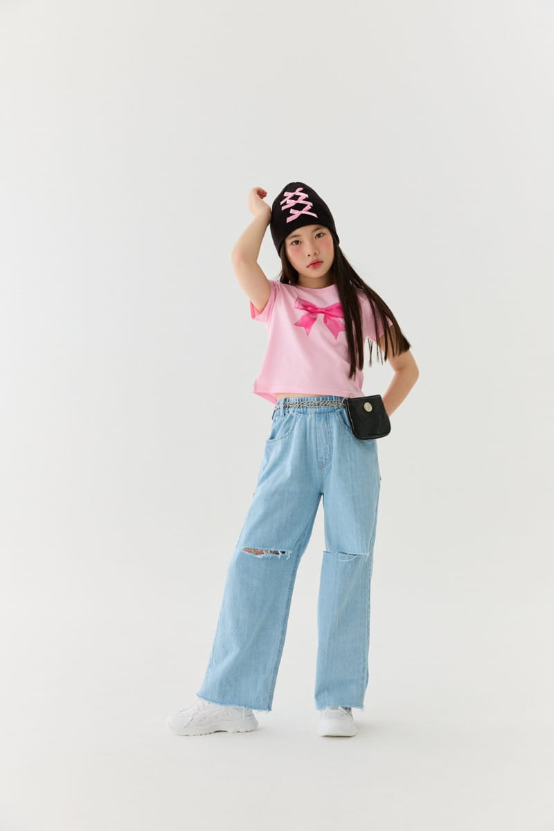 Lilas - Korean Children Fashion - #kidsstore - Hot Denim Pants - 2