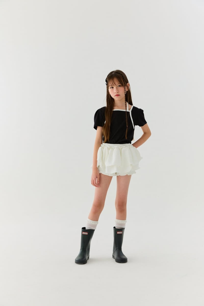 Lilas - Korean Children Fashion - #kidsshorts - Lina Halterneck Tee - 4