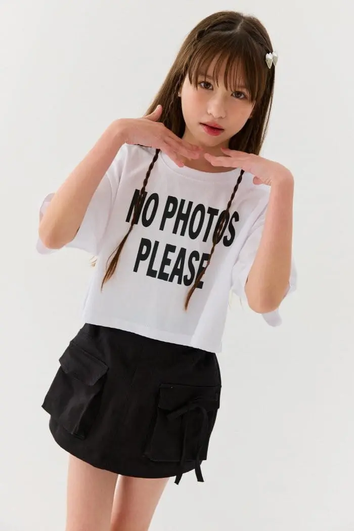 Lilas - Korean Children Fashion - #littlefashionista - No Photo Crop Tee - 3
