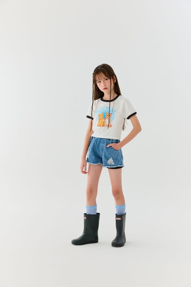 Lilas - Korean Children Fashion - #minifashionista - You Can Denim Pants - 3