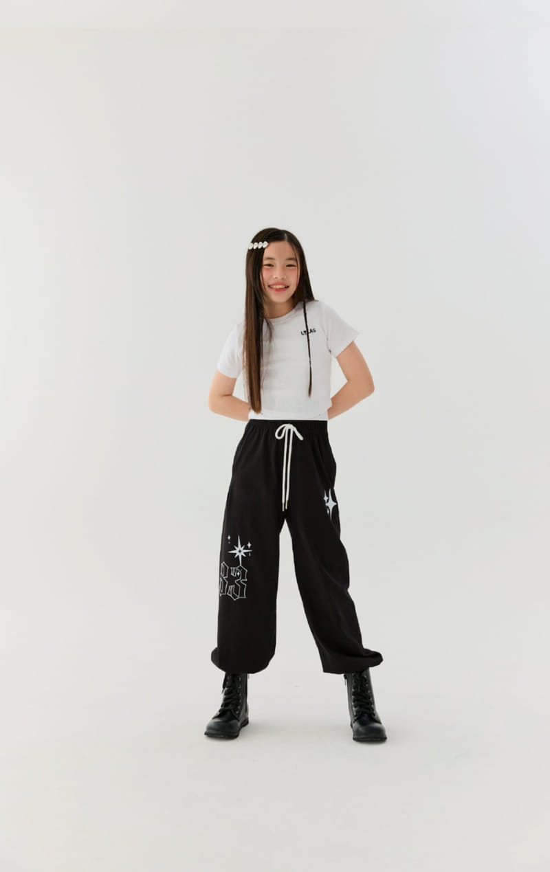 Lilas - Korean Children Fashion - #minifashionista - Sparkle Jogger Pants - 3