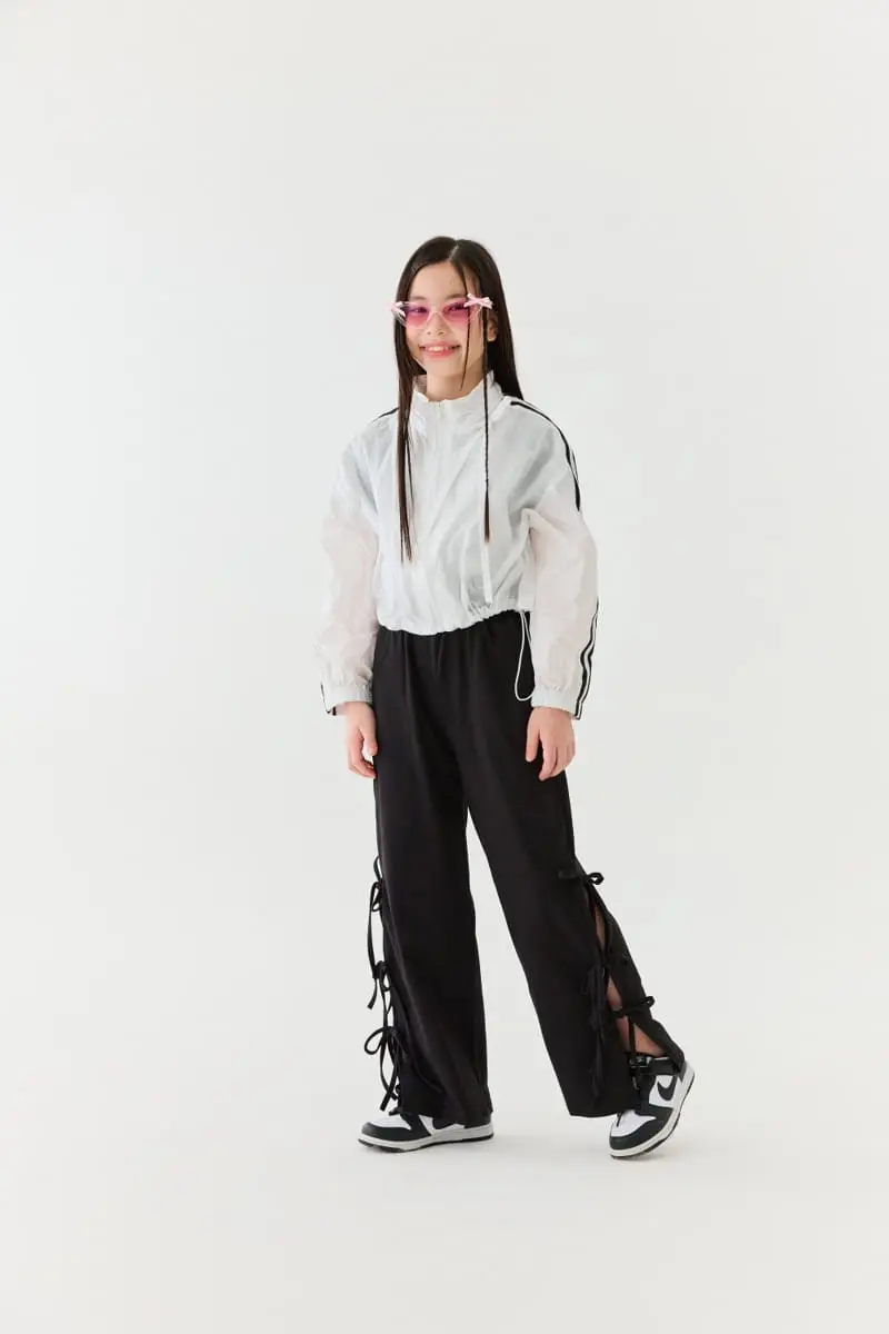 Lilas - Korean Children Fashion - #todddlerfashion - Ribbon Wide Pants - 3