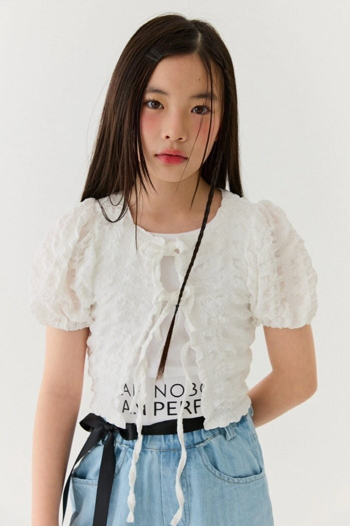 Lilas - Korean Children Fashion - #todddlerfashion - Volume Sleeve Cardigan