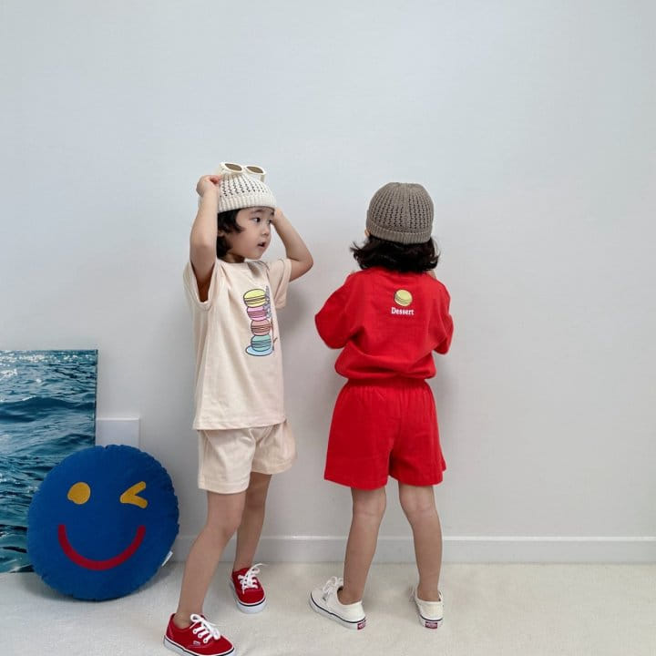 Little Rabbit - Korean Children Fashion - #childrensboutique - Macaroon Top Bottom Set - 6