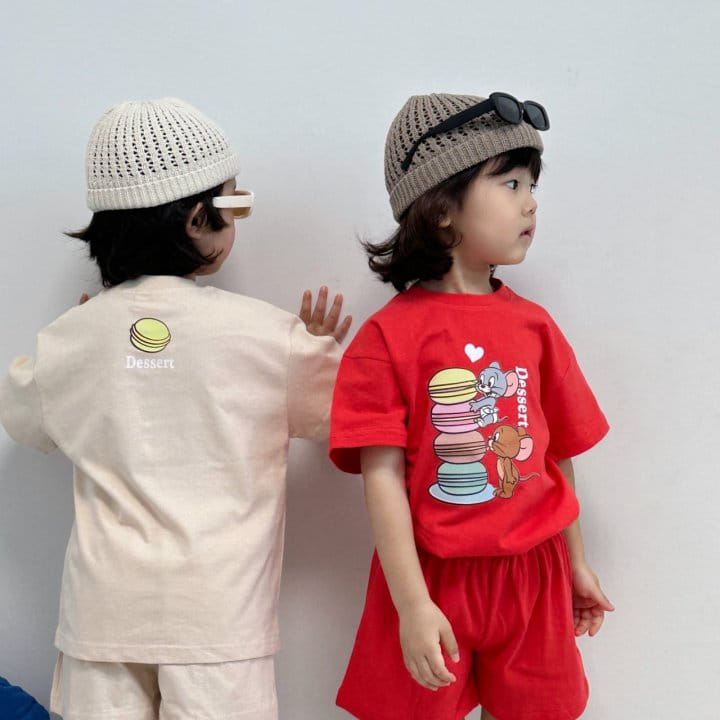 Little Rabbit - Korean Children Fashion - #designkidswear - Macaroon Top Bottom Set - 7