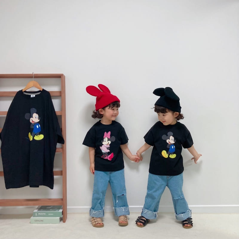 Little Rabbit - Korean Children Fashion - #kidsshorts - Family tee  - 9