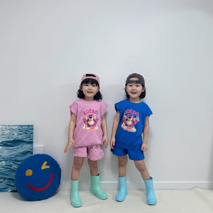 Little Rabbit - Korean Children Fashion - #prettylittlegirls - L Top Bottom Set - 3
