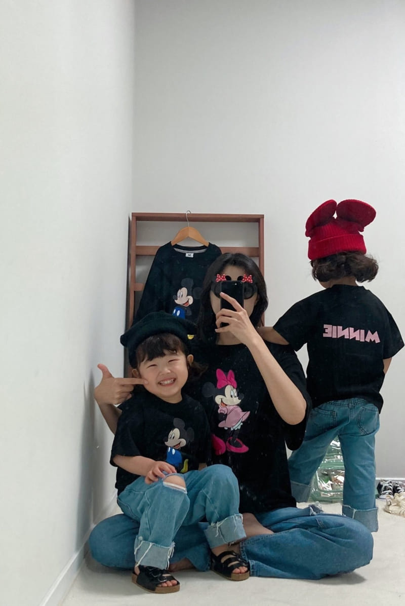 Little Rabbit - Korean Children Fashion - #toddlerclothing - Mom Dad Family Tee - 4
