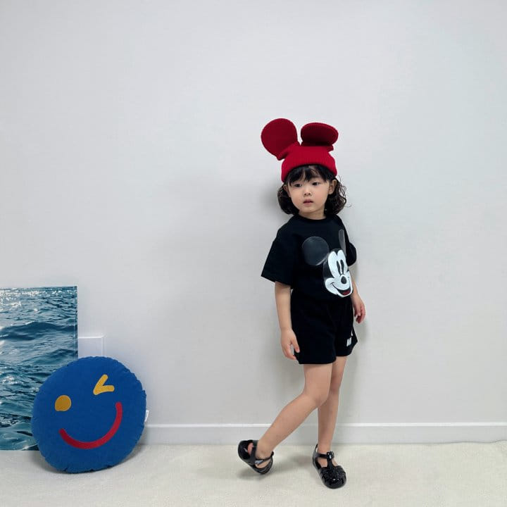 Little Rabbit - Korean Children Fashion - #todddlerfashion - Blakc M Top Bottom Set - 3
