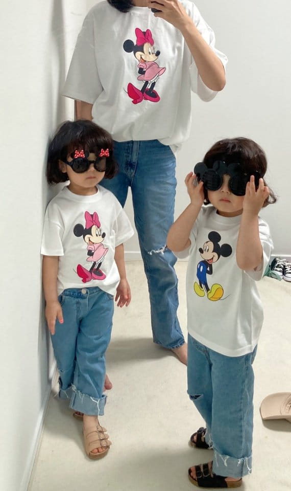 Little Rabbit - Korean Children Fashion - #todddlerfashion - Family tee 