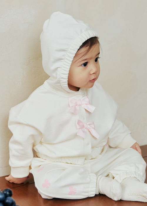Littletini - Korean Baby Fashion - #babyboutique - Plie Hoody Jumper