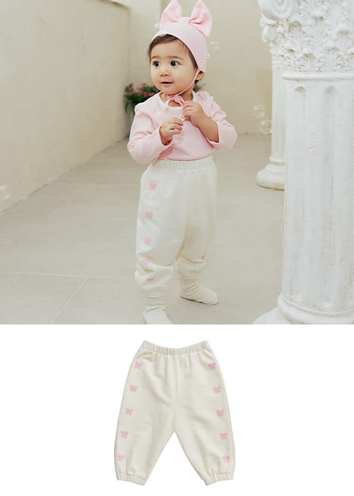 Littletini - Korean Baby Fashion - #babyfashion - Ribbon Pants