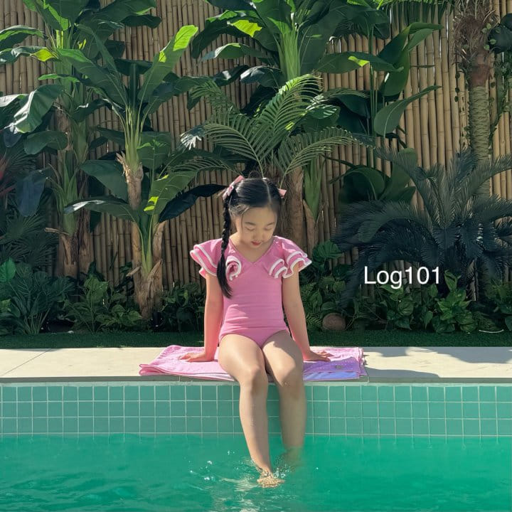 Log101 - Korean Children Fashion - #Kfashion4kids - Log Bly Swim Wear - 2