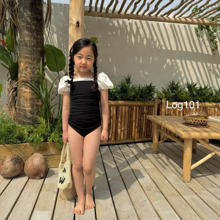 Log101 - Korean Children Fashion - #fashionkids - Log Shirring Swim Wear - 2