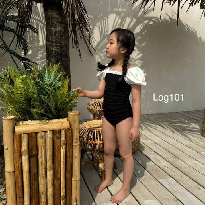 Log101 - Korean Children Fashion - #kidsshorts - Log Shirring Swim Wear - 4