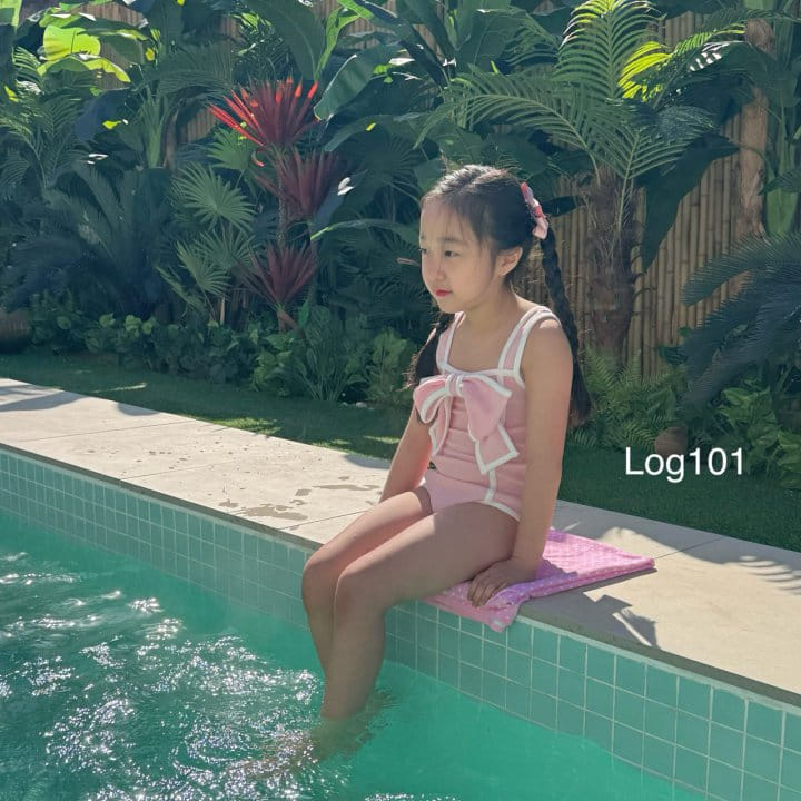 Log101 - Korean Children Fashion - #kidzfashiontrend - Log Ribbon Swim Wear - 6