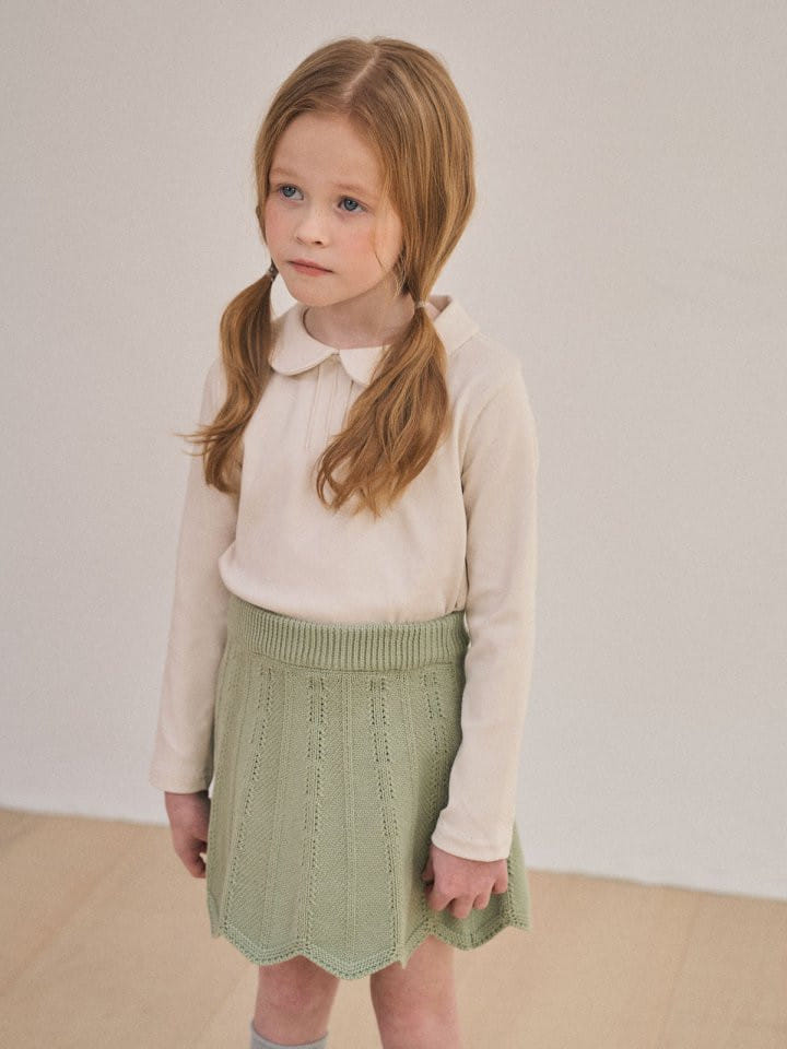Lolobole - Korean Children Fashion - #Kfashion4kids - Wave Knit Skirt - 5