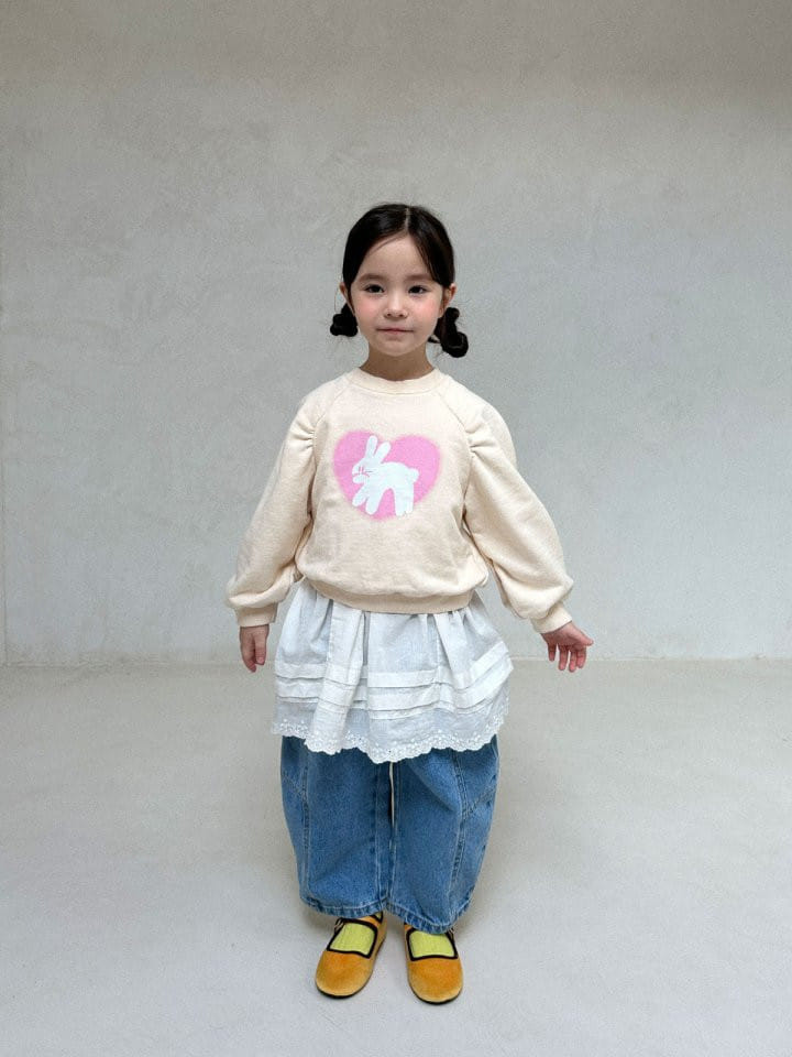 Lolobole - Korean Children Fashion - #childofig - Rabbit Shirring Sweatshirt - 8