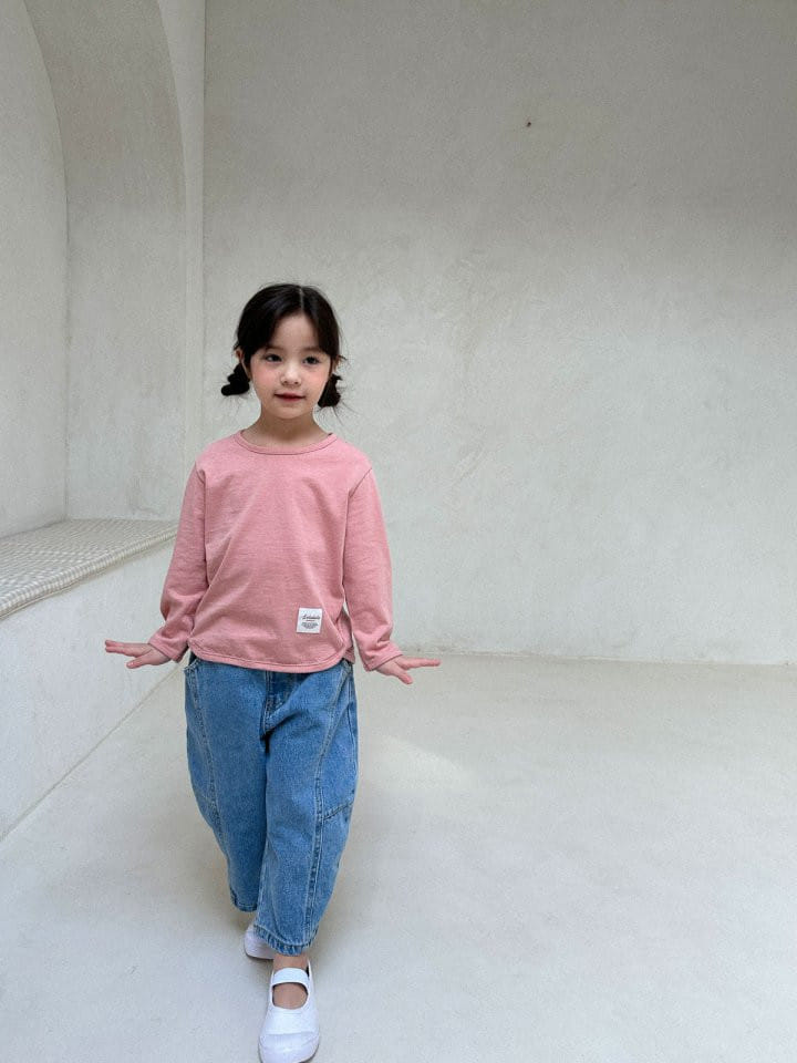 Lolobole - Korean Children Fashion - #designkidswear - Dart Denim Pants - 8