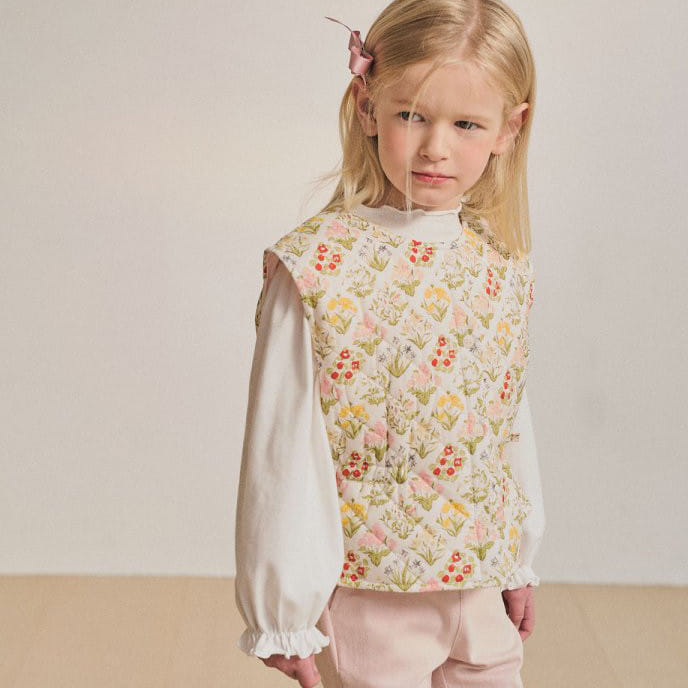Lolobole - Korean Children Fashion - #discoveringself - Flower Vest