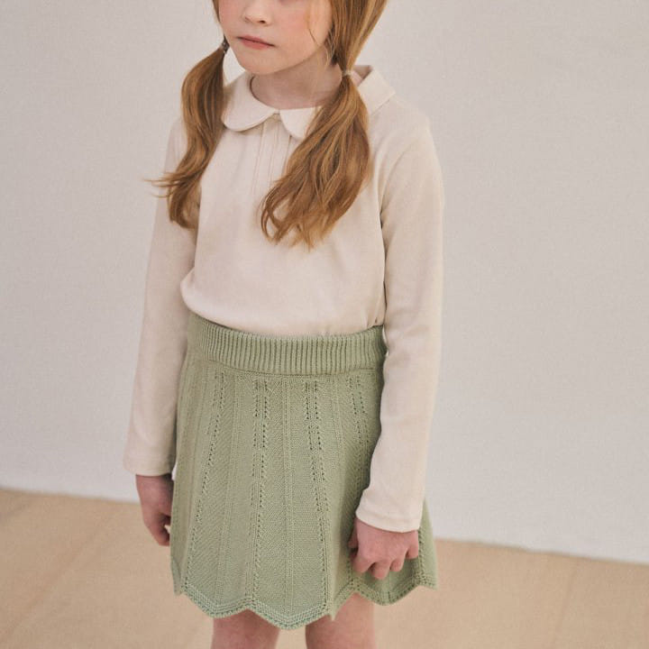 Lolobole - Korean Children Fashion - #fashionkids - Wave Knit Skirt