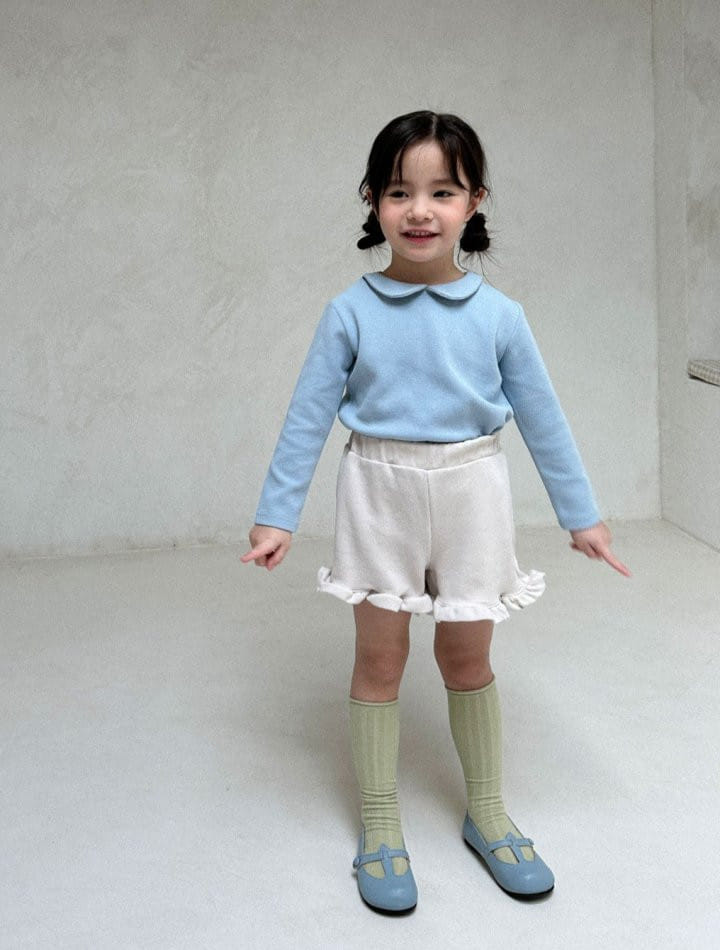 Lolobole - Korean Children Fashion - #kidsshorts - Sakariba Collar Tee - 2