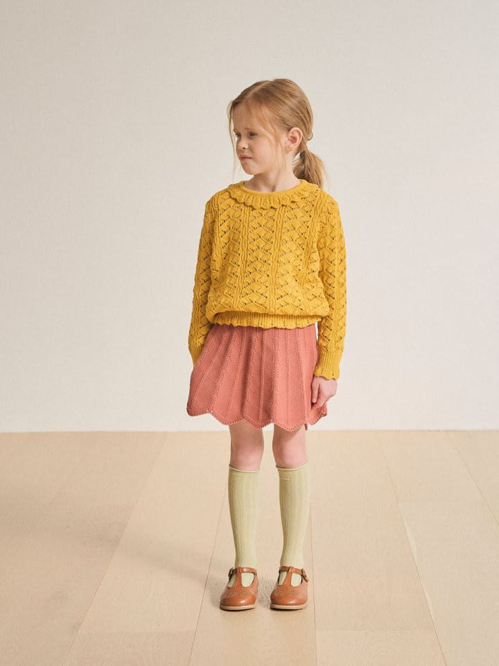 Lolobole - Korean Children Fashion - #kidsshorts - Wave Knit Skirt - 2