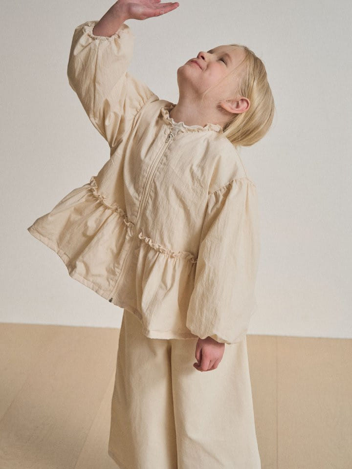 Lolobole - Korean Children Fashion - #kidsstore - Frill Windbreaker - 3