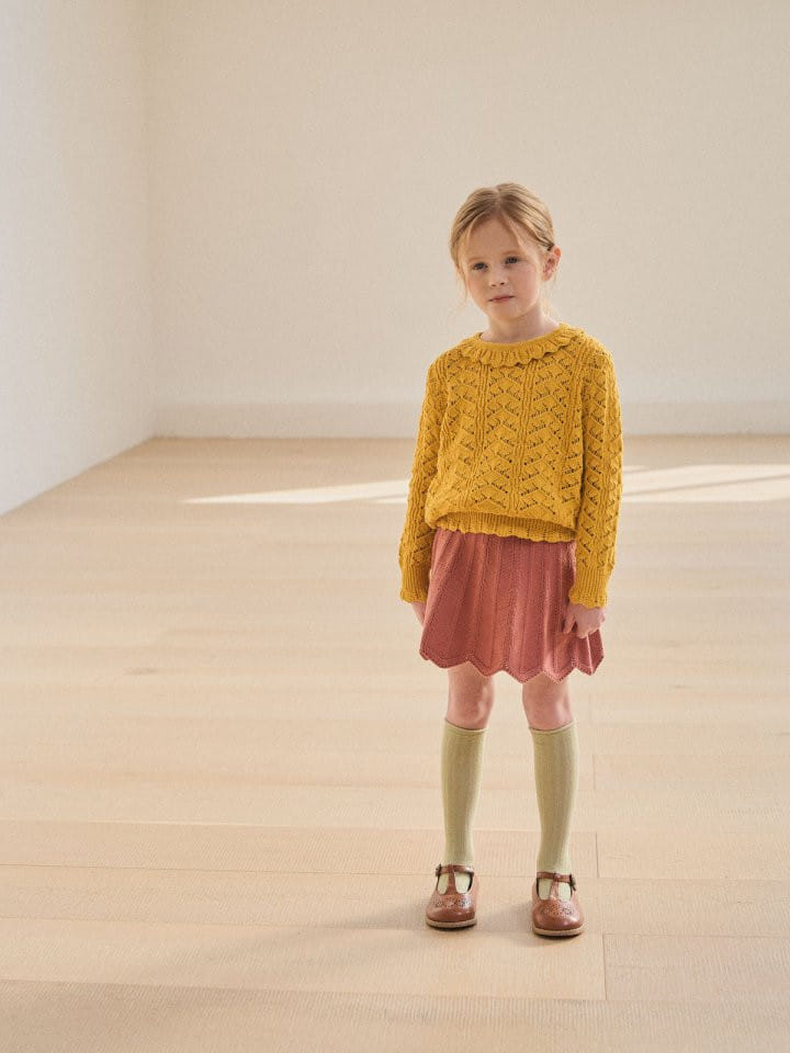 Lolobole - Korean Children Fashion - #kidsstore - Wave Knit Skirt - 4