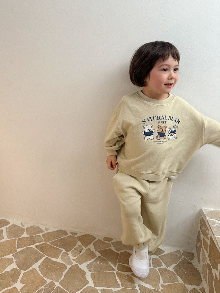 Lolobole - Korean Children Fashion - #littlefashionista - Natural Jogger Pants - 8