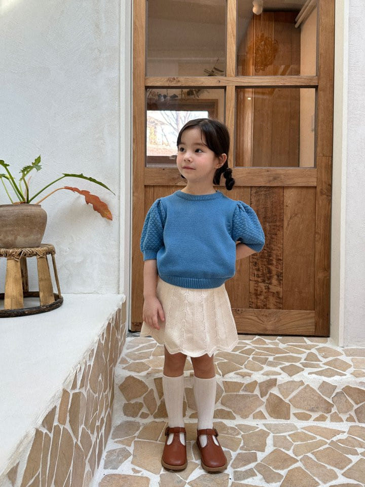 Lolobole - Korean Children Fashion - #minifashionista - Wave Knit Skirt - 8