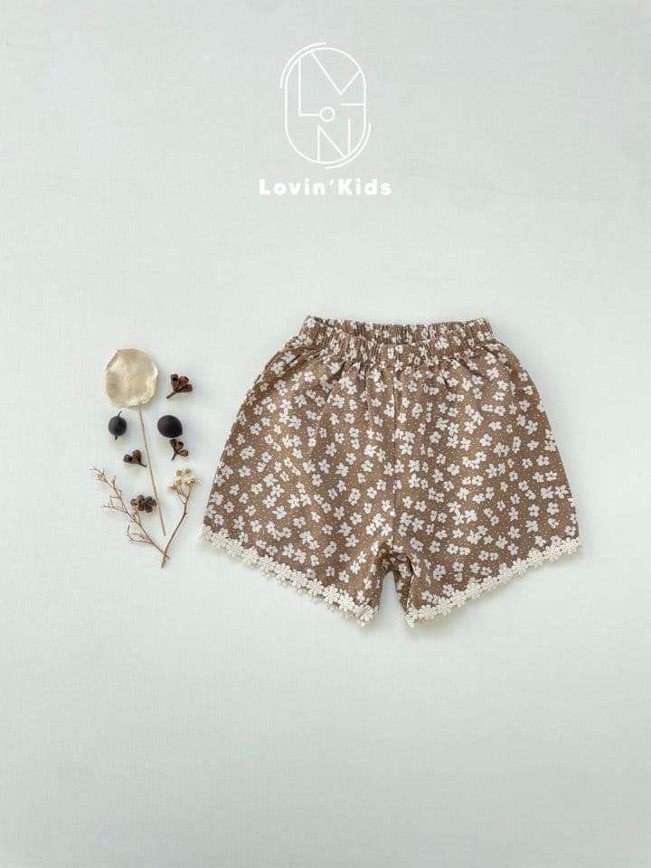 Lovin - Korean Children Fashion - #Kfashion4kids - Flower Lace Shorts - 8