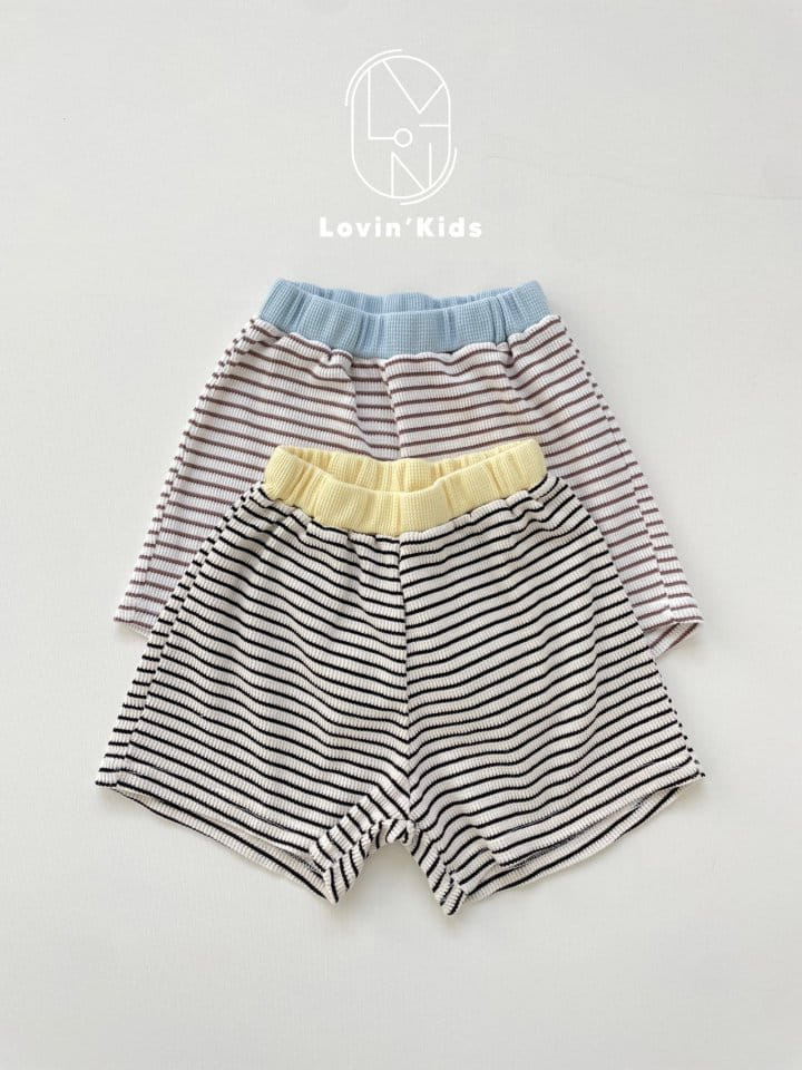 Lovin - Korean Children Fashion - #Kfashion4kids - Line Shorts - 9