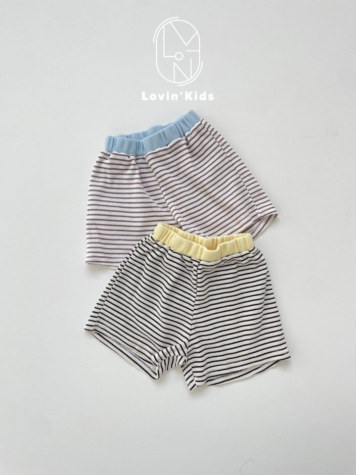 Lovin - Korean Children Fashion - #childofig - Line Shorts