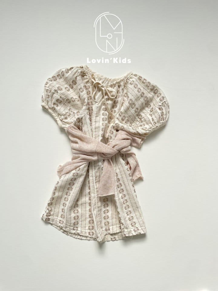 Lovin - Korean Children Fashion - #childrensboutique - Roman Puff One-Piece  - 6