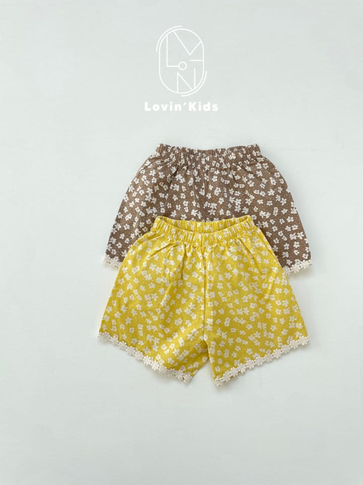 Lovin - Korean Children Fashion - #childrensboutique - Flower Lace Shorts