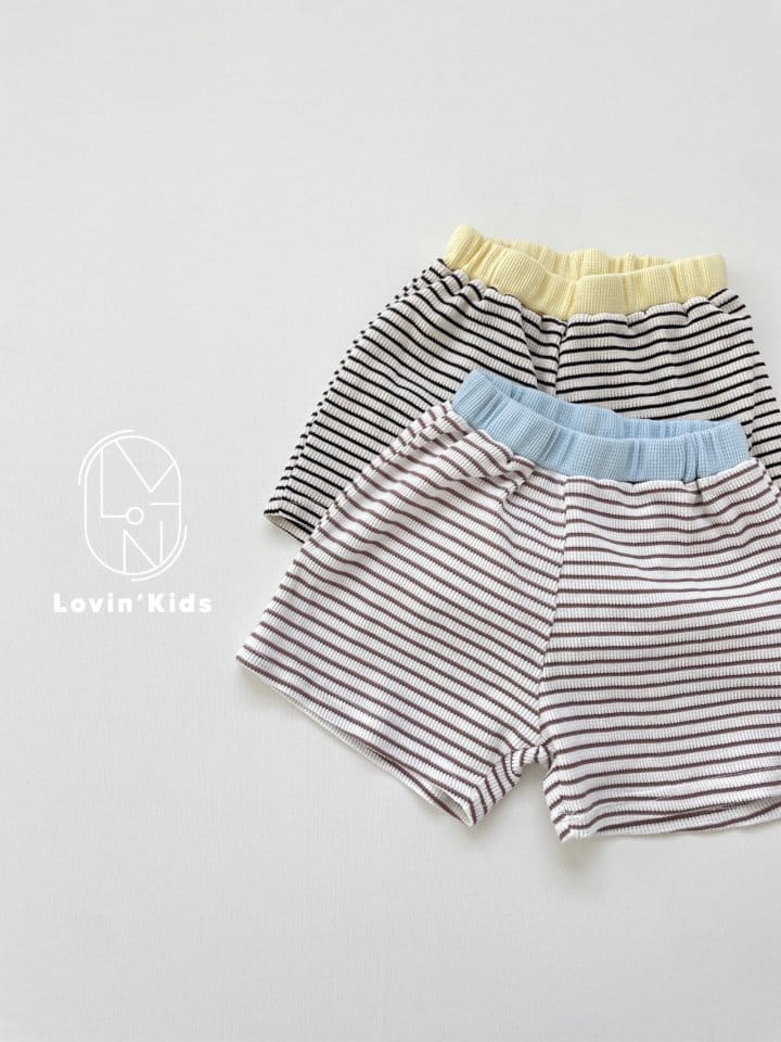 Lovin - Korean Children Fashion - #childrensboutique - Line Shorts - 2