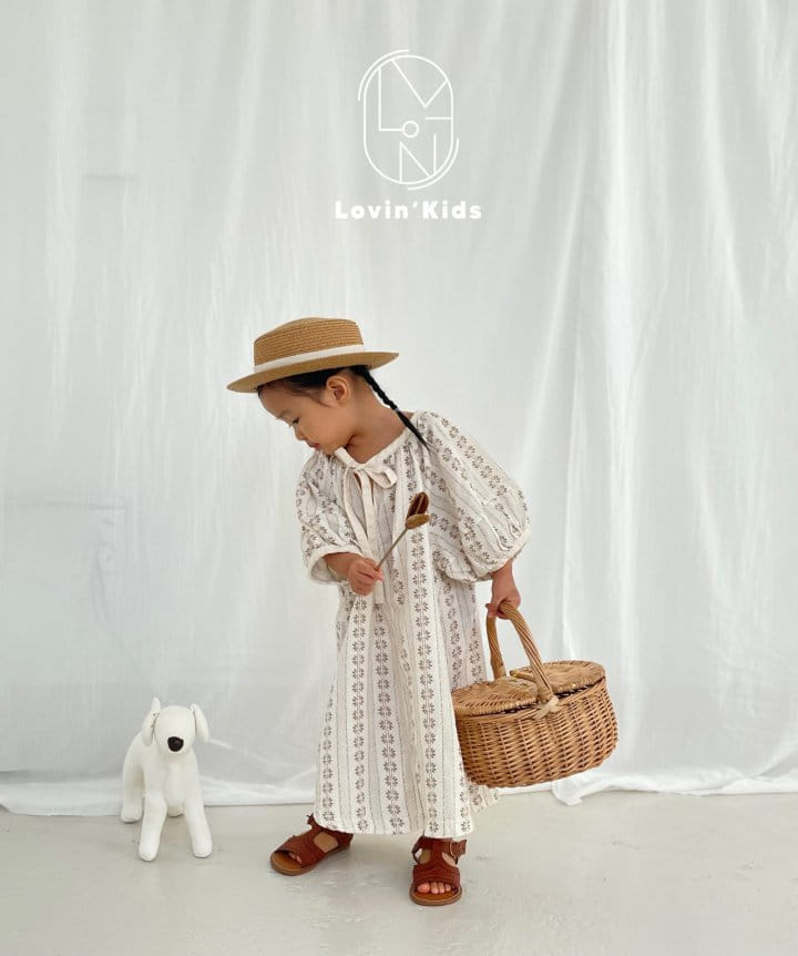 Lovin - Korean Children Fashion - #designkidswear - Roman Puff One-Piece  - 7