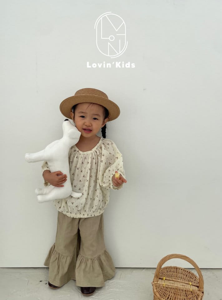 Lovin - Korean Children Fashion - #designkidswear - Puff Flower Blouse - 11