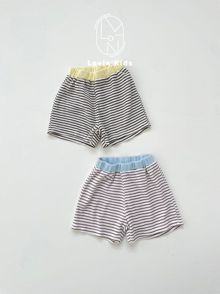 Lovin - Korean Children Fashion - #designkidswear - Line Shorts - 3