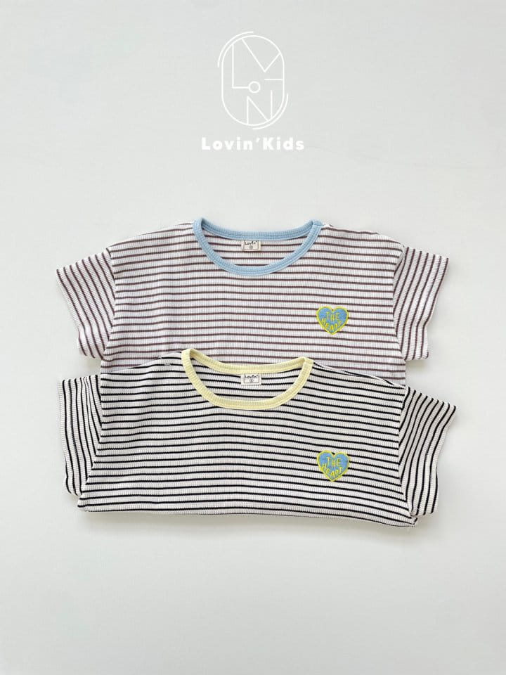 Lovin - Korean Children Fashion - #designkidswear - Heart Line Tee - 2