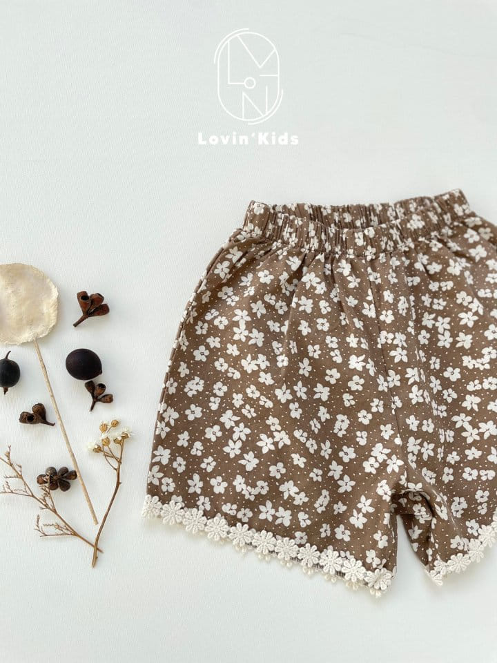 Lovin - Korean Children Fashion - #discoveringself - Flower Lace Shorts - 4
